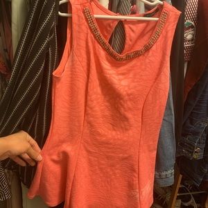 Cute coral top